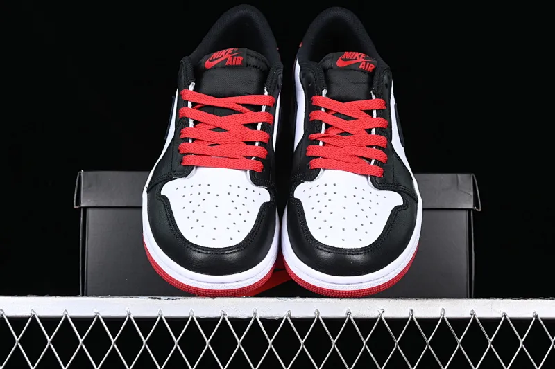 All categories Air Jordan Jordan series basketball shoes Air Jordan 1 Low LJR version Air Jordan 1 Low "Black Toe" AJ1 Joe 1 new black toe cultural and leisure sports sneakers CZ0790-106